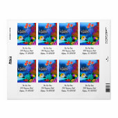 Koraalrif Aquarium Vis Label (Full Sheet)