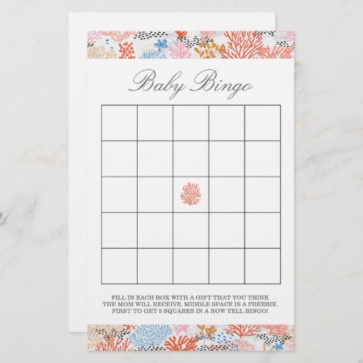 Koraalrif | Baby Bingo (Voorkant / Achterkant)