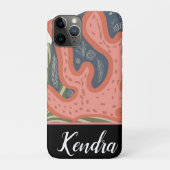 Koraalrif Beach Botanical Illustration Pattern Case-Mate iPhone Case (Achterkant)