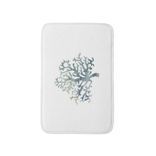 Koraalrif Blauw Groen Wit Bad Mat (Voorkant Verticaal)
