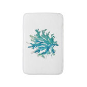 Koraalrif Blauw Groen Wit Bad Mat (Voorkant Verticaal)