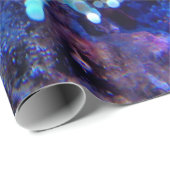 Koraalrif blauw paars zee anenoom cadeaupapier (Rol Hoek)