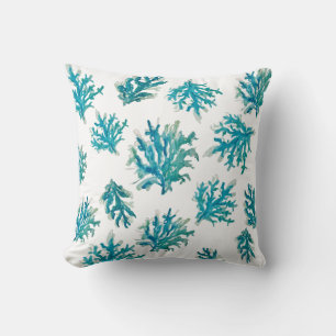 Koraalrif Blue Coastal Living Kussen