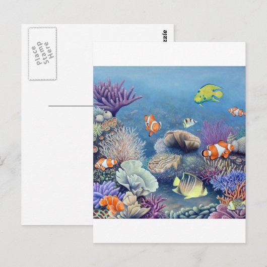 Koraalrif Briefkaart (Voorkant / Achterkant)