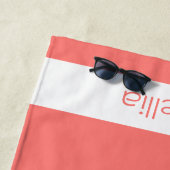 Koraalrif bruidsmeisjes namen kalligrafie Elegant Strandlaken (In situ)