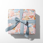 Koraalrif Cadeaupapier<br><div class="desc">koraalrif in helder roze, rood en blauw, ontworpen door Shelby Allison.</div>