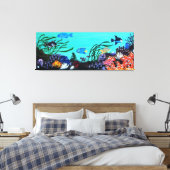 Koraalrif Canvas Afdruk (Insitu (Slaapkamer))