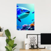 Koraalrif - Canvas Art Print (Thuiskantoor)