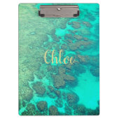 Koraalrif Caraïben turquoise oceaanwater Klembord (Voorkant)