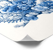 Koraalrif – Coastal Blue op Beige Poster (Hoek)