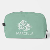 Koraalrif Custom Naam Summer Beach Toilettasje (Voorkant)