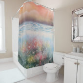 Koraalrif Douchegordijn (In situ)