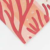 Koraalrif Dromen: Sinaasappel & Roze Patroon Fleec Fleece Deken (Hoek)
