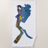 Koraalrif duif strandlaken (Voorkant)