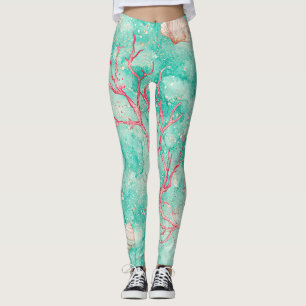 Koraalrif Duikpatroon Leggings