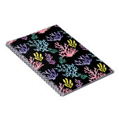 Koraalrif Elegantie: Waterverf Patroon Notitieboek (Rechterzijde)