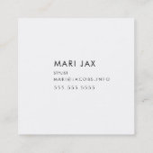 Koraalrif en blauwgroen abstract vierkante visitekaartje (Achterkant)