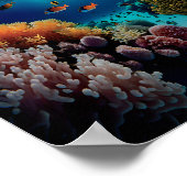 Koraalrif en tropisch viskoraalrif, avontuur poster (Hoek)