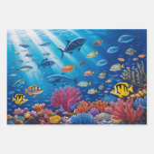 Koraalrif en tropische vissen Ocean Life Inpakpapier Vel (Voorkant)