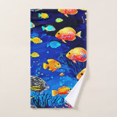 Koraalrif Fish Art Bad Handdoek (Handdoek)