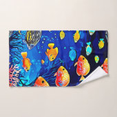 Koraalrif Fish Art Bad Handdoek (Handdoek)