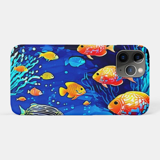 Koraalrif Fish Art Case-Mate iPhone Case (Achterkant (horizontaal))