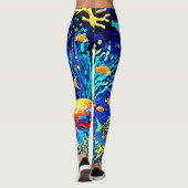 Koraalrif Fish Art Leggings (Achterkant)