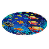 Koraalrif Fish Art Snijplank (Hoek)