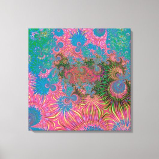 Koraalrif Fractale Abstracte Kunst Canvas Afdruk (Voorkant)