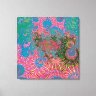 Koraalrif Fractale Abstracte Kunst Canvas Afdruk