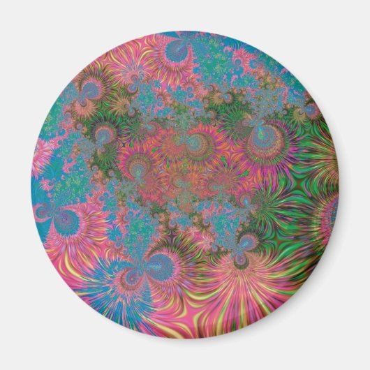 Koraalrif Fractale Abstracte Kunst Magneet (Voorkant)