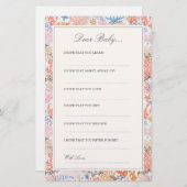 Koraalrif | Geachte Baby Kaarten (Voorkant / Achterkant)