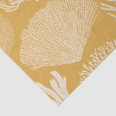 Koraalrif, geel tissuepapier (Detail)