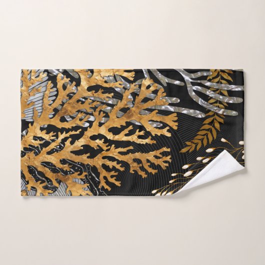 Koraalrif - Goud en Parel Symfonie Bad Handdoek (Handdoek)