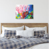 Koraalrif Great Barrier Reef oceart Canvas Afdruk (Insitu (Slaapkamer))