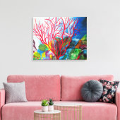 Koraalrif Great Barrier Reef oceart Canvas Afdruk (Insitu (Woonkamer))