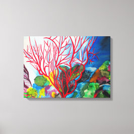 Koraalrif Great Barrier Reef oceart Canvas Afdruk