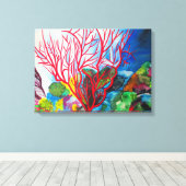 Koraalrif Great Barrier Reef oceart Canvas Afdruk (Insitu (Houten vloer))