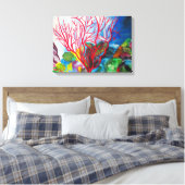 Koraalrif Great Barrier Reef oceart Canvas Afdruk (Insitu (Slaapkamer))