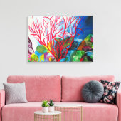 Koraalrif Great Barrier Reef oceart Canvas Afdruk (Insitu (Woonkamer))