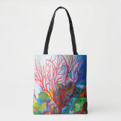 Koraalrif Great Barrier Reef oceart Tote Bag (Voorkant)