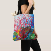 Koraalrif Great Barrier Reef oceart Tote Bag (Dichtbij)