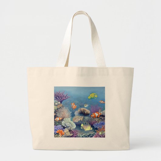 Koraalrif Grote Tote Bag (Voorkant)
