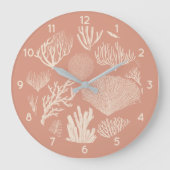 Koraalrif in abrikozen grote klok (Voorkant)