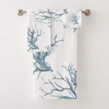 Koraalrif in donkerblauw