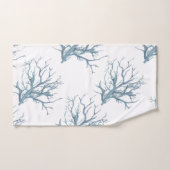 Koraalrif in donkerblauw bad handdoek (Handdoek)