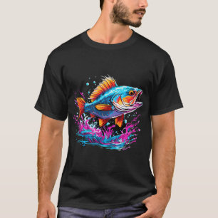 Koraalrif in donkerblauw t-shirt