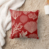 Koraalrif in het kussen van het rode badhanddoekje (Deken)