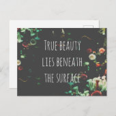 Koraalrif Inspirerend onder het oppervlak Feestdagenkaart (Voorkant / Achterkant)