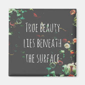 Koraalrif Inspirerend onder het oppervlak Magneet (Voorkant)